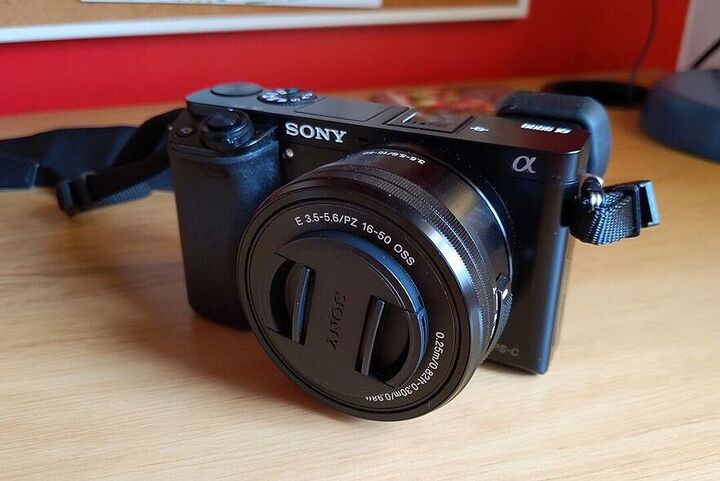 A Black Mirrorless Camera