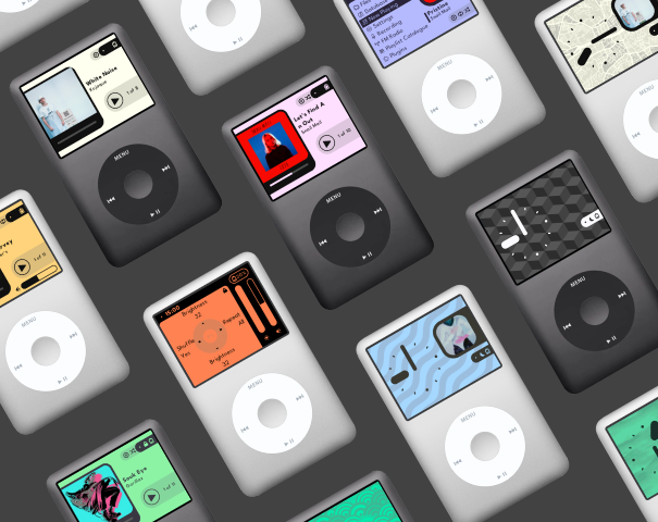 a collection of ipods