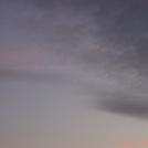 A sunset sky with clouds
