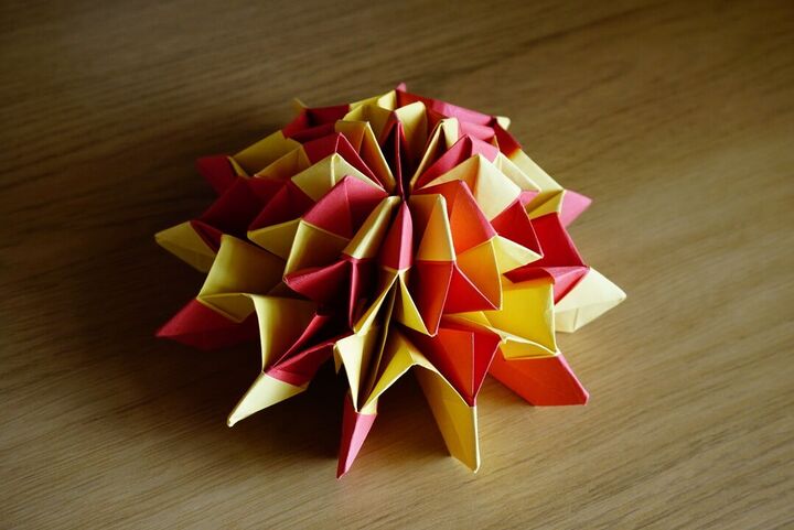 an origami firework